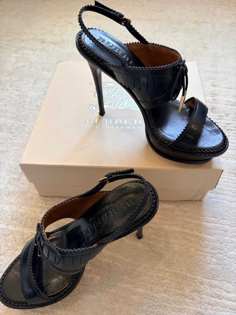 Burberry Stiletto Platform Sandals